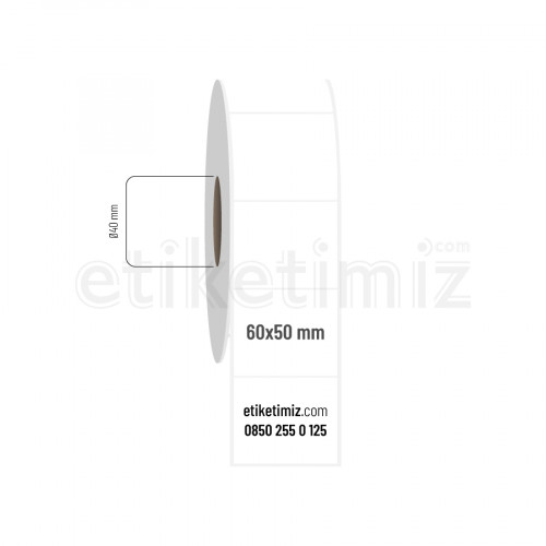 60x50 mm Fasson Fastyre Etiket