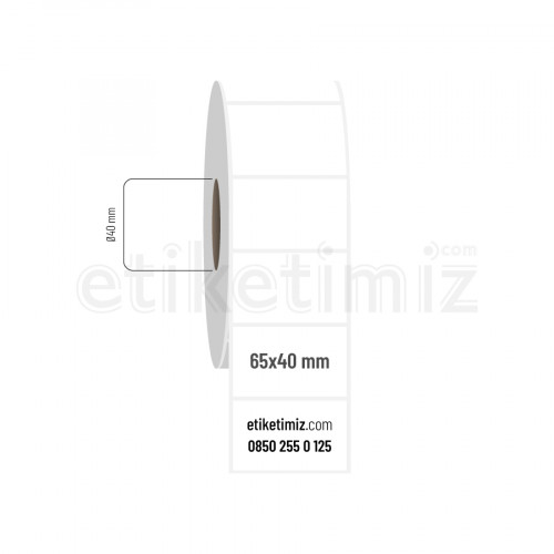 65x40 mm Fasson Fastyre Etiket