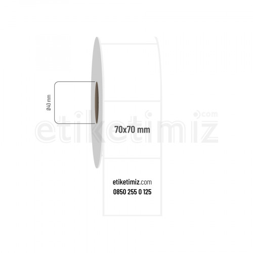 70x70 mm Fasson Fastyre Etiket