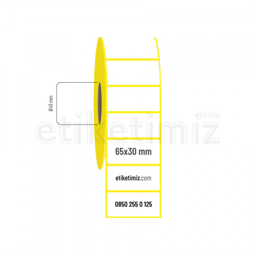 65x30 mm Kuşe Etiket