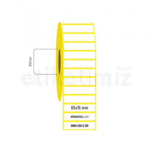 65x15 mm Lamine Termal Etiket